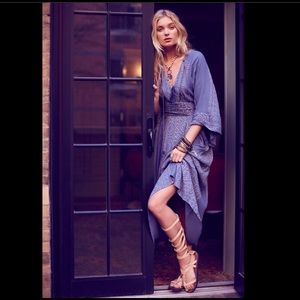 FREE PEOPLE kimono style maxi dress