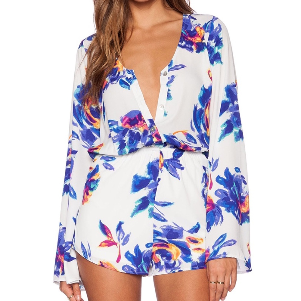Show Me Your MuMu Petal Paint Red Rocks Romper