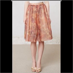 Watercolor tulle skirt