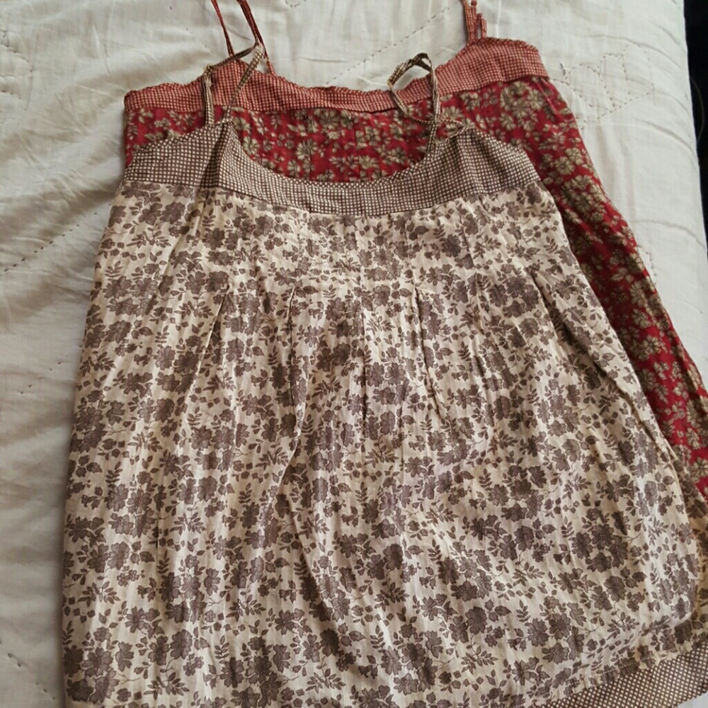 2 cotton/gauze tank tops