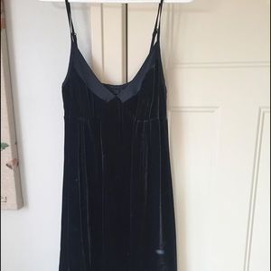 Navy Velvet Dress