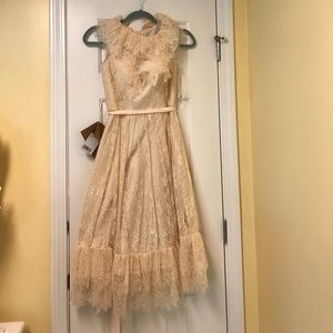 GORGEOUS LanTing lace blush dress- size US 2.