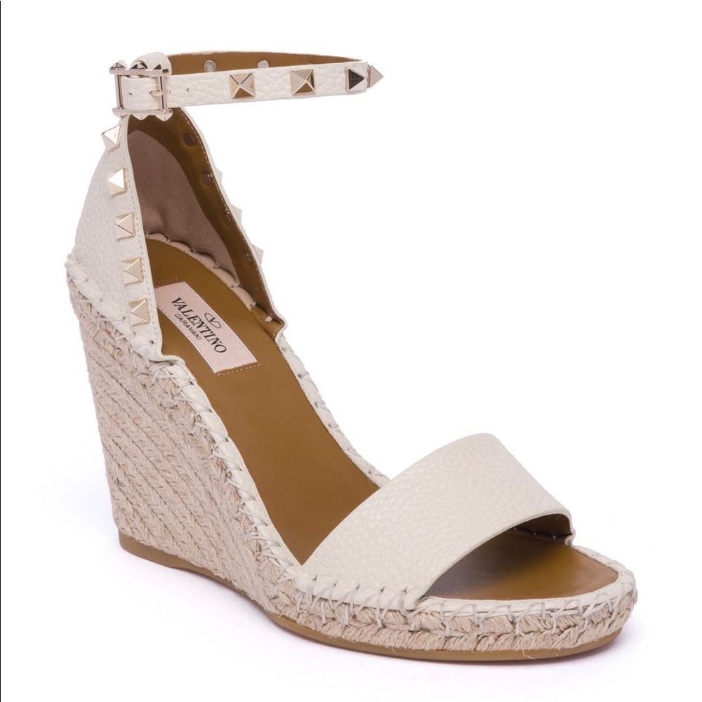 Valentino leather espadrille sandals