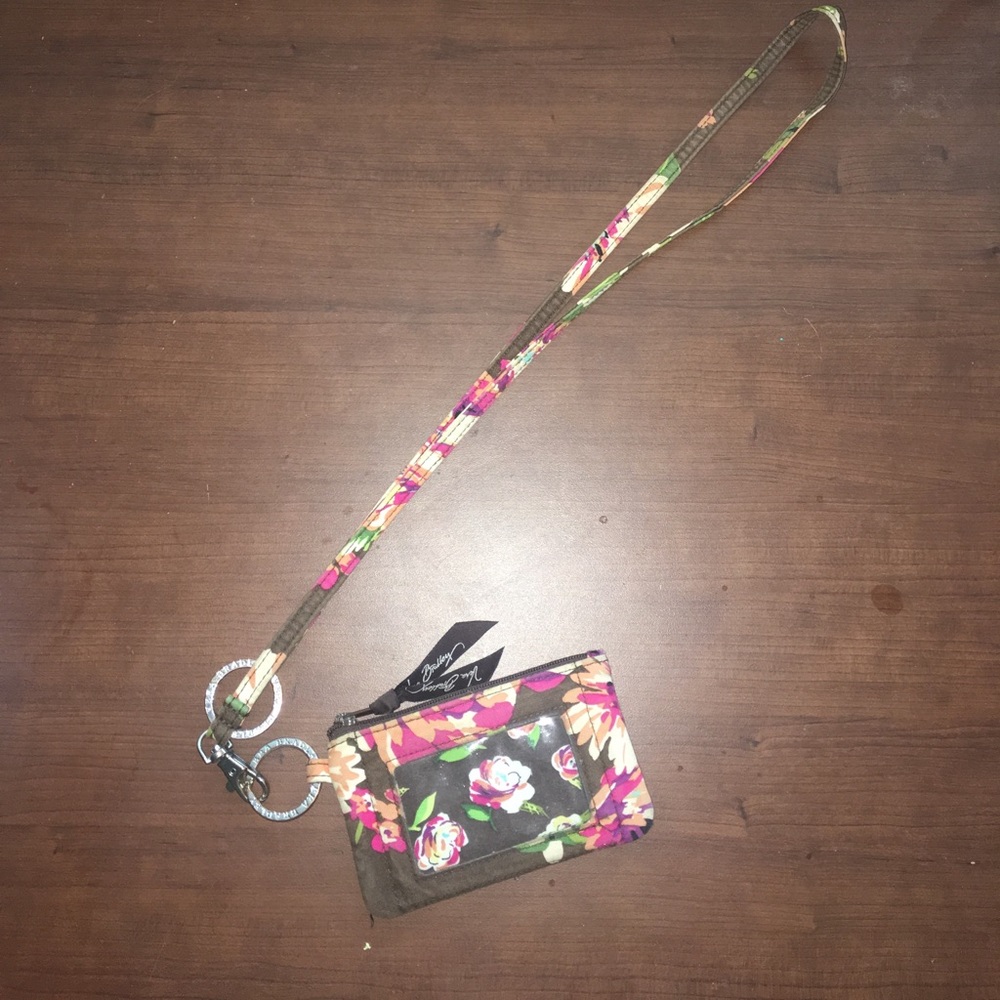 Vera Bradley ID holder with landyard