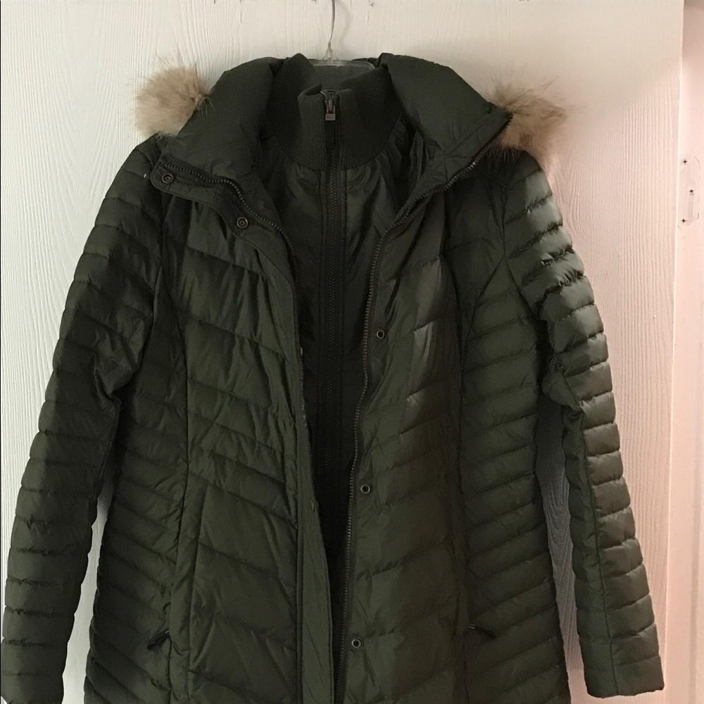 Marc New York Down Puffer with Fur Hood - Large