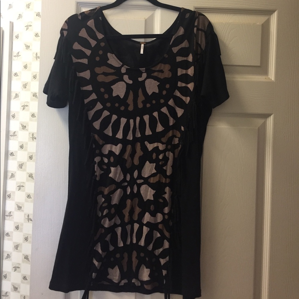 Free People tunic with fringe detail
