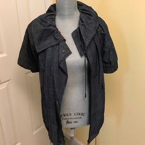 Ruffled Jean Jacket