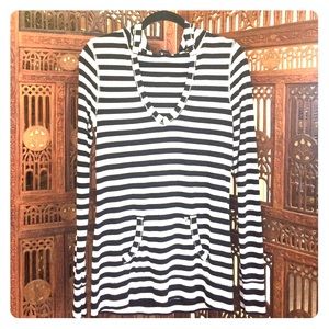 Striped Hooded Top ♣️ by Guess ❓