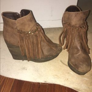 Sbicca Fringe Wedges