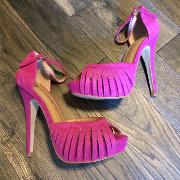 Boston Proper Shoes Boston Proper Ankle Strap High Heels Poshmark