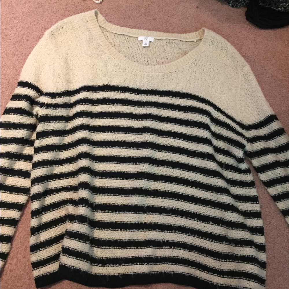 BP cropped striped sweater