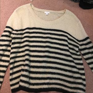 BP cropped striped sweater