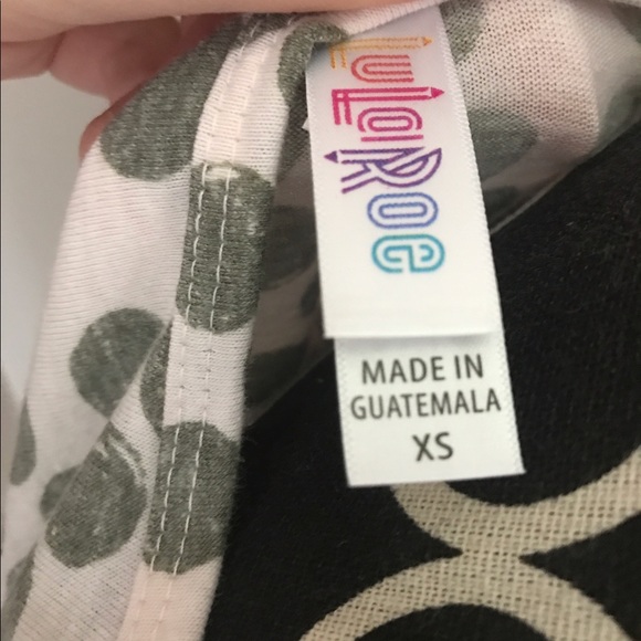 Lularoe • Pink and gray polka dot perfect tee - Picture 3 of 3