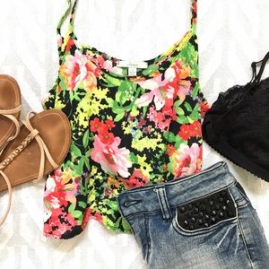 Floral crop top