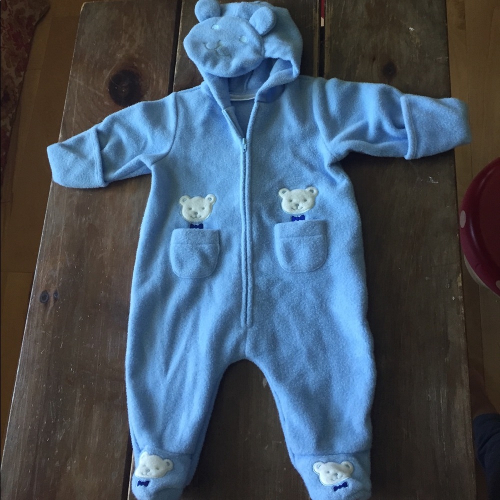 Fleece Cozy baby Bear Suit