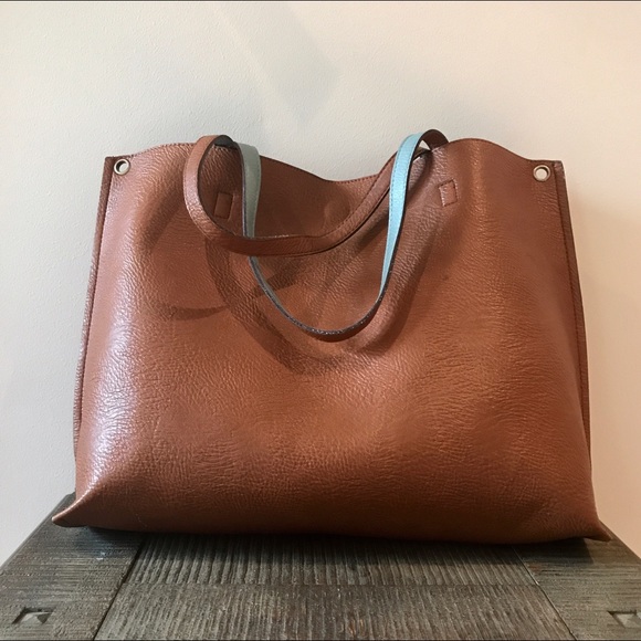 Free People Handbags - Free People Vegan Leather Reversible Tote