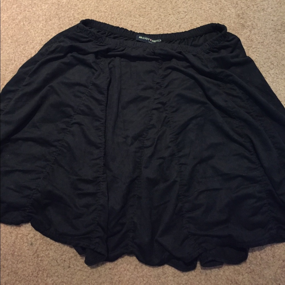 Brandy Melville black suede skirt