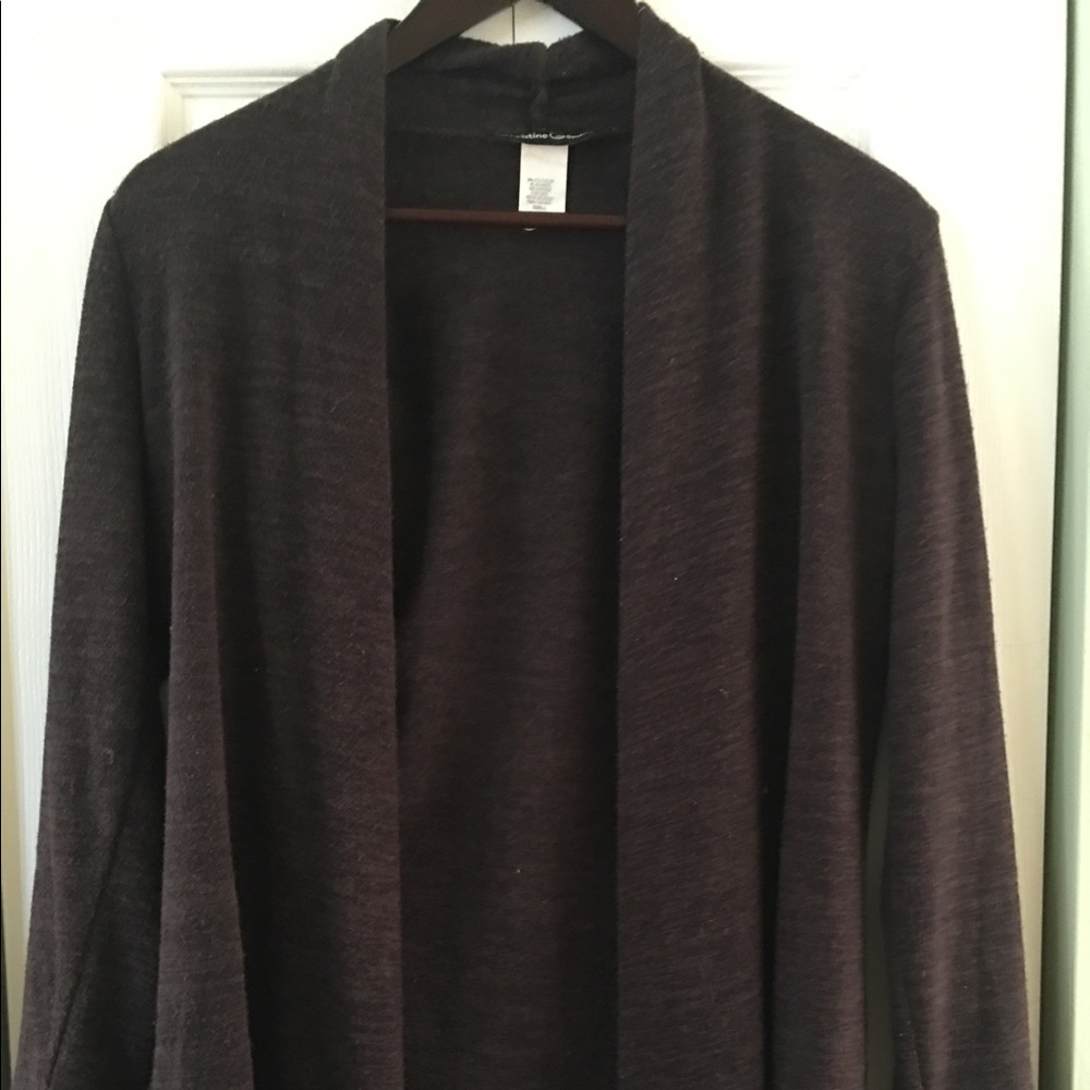 Christine Gerard dark brown cardigan size Small
