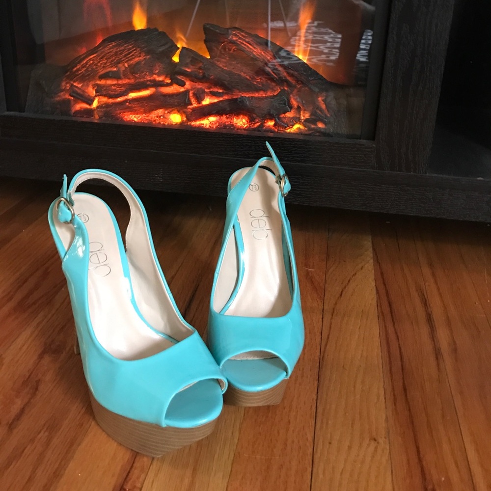 Baby blue heels