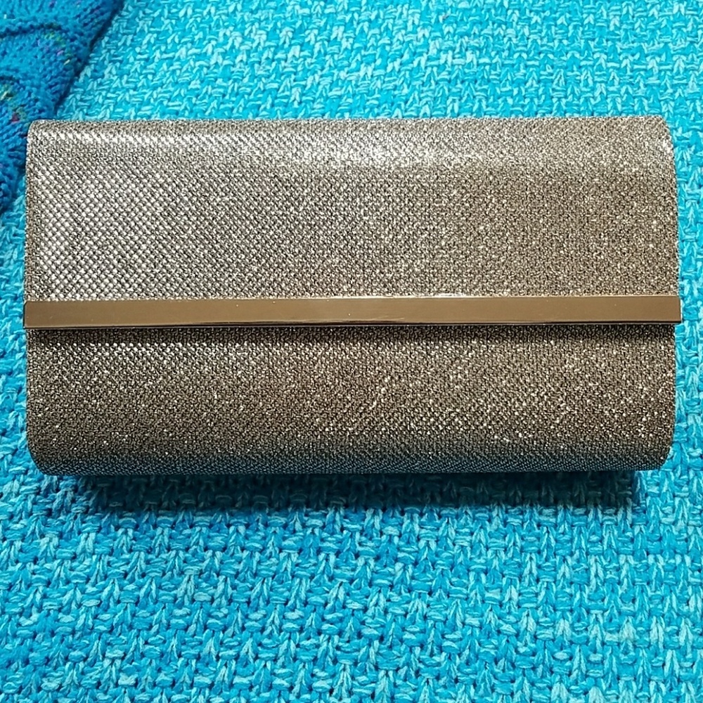 Gold sparkle makeup purse/clutch
