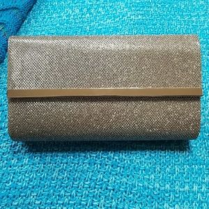Gold sparkle makeup purse/clutch