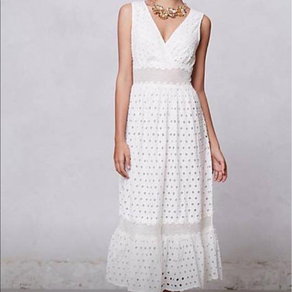 Anthropologie midi dress size 2