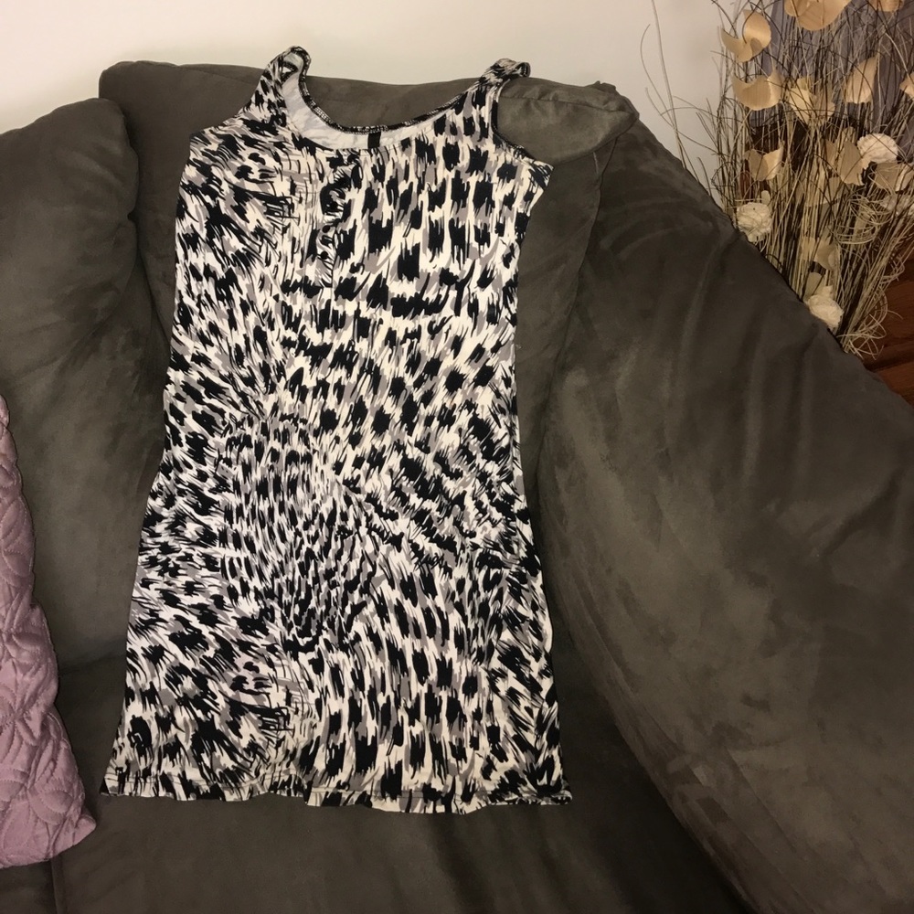H&M zebra print dress