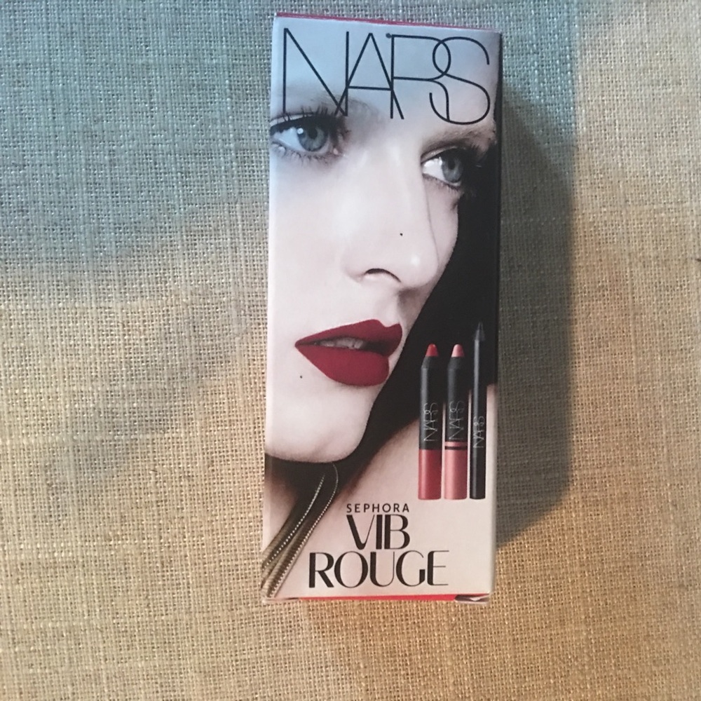 New Nars lipstick and eye liner.