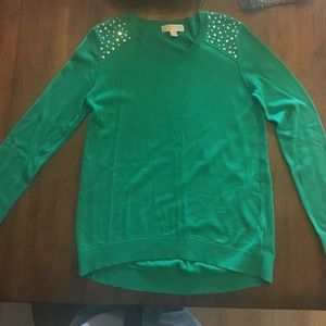 Michael Kors Green sweater with detailing