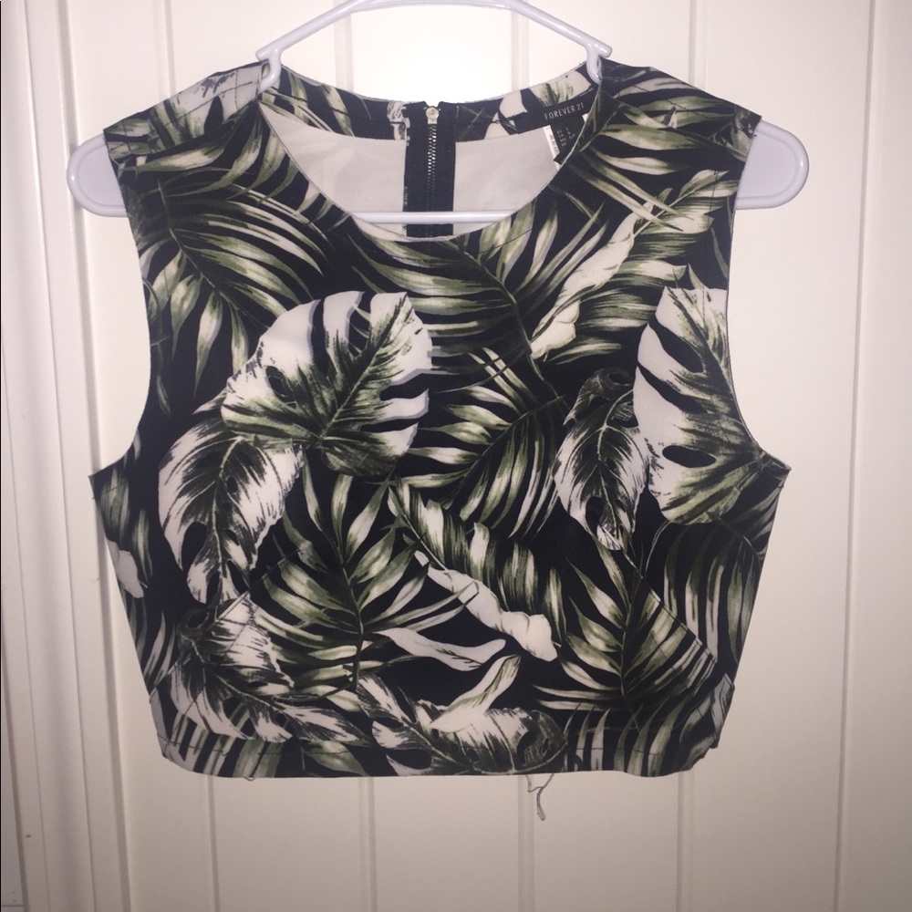 Tropical crop top