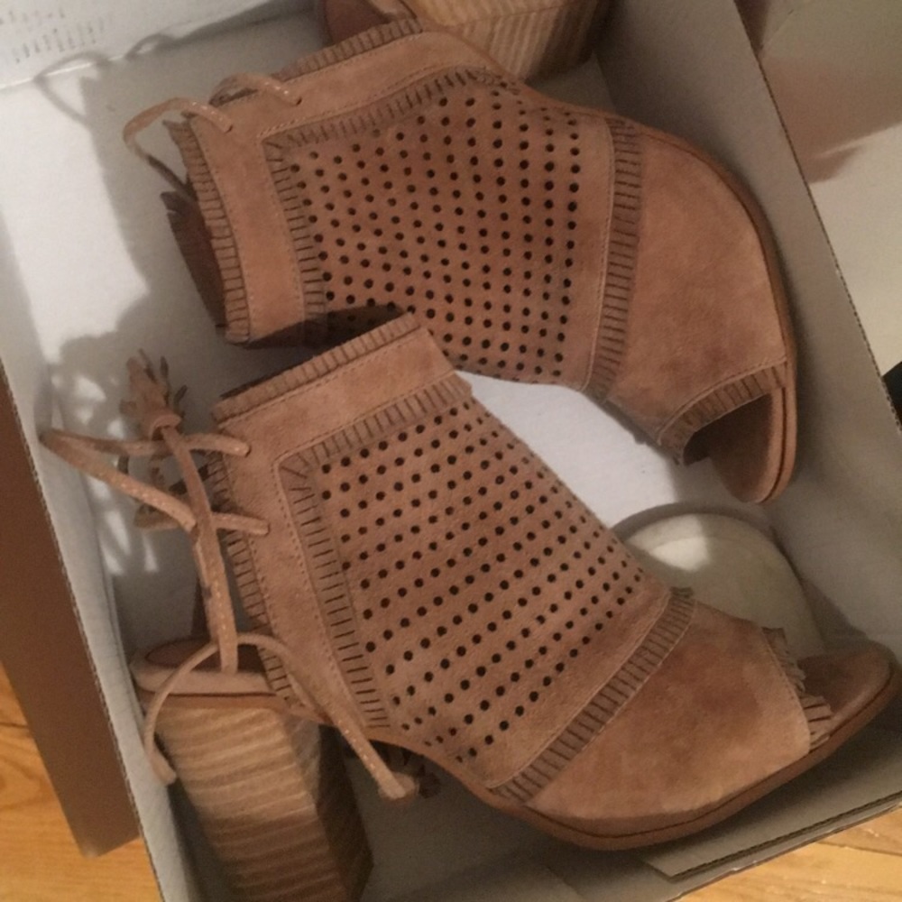 'Matiko' Tan Suede Booties LF Boutique