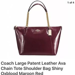 gorgeous COACH Ava chain tote