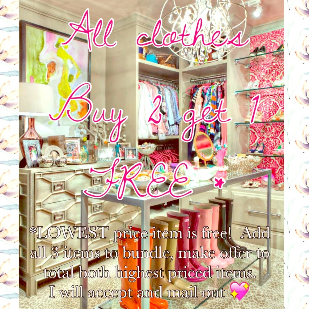 💖ALL clothes buy 2 get 1 free!💖