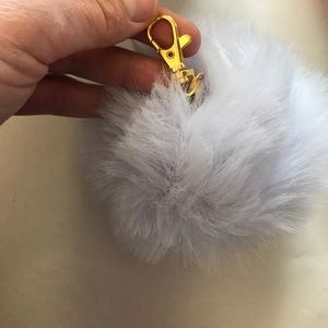 Light Periwinkle Extra Large Pom Pom Keychain