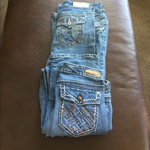 2 pairs size 13 women's jeans