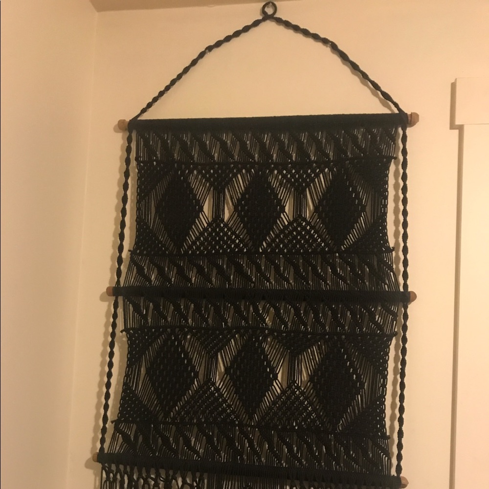 Black macrame urban outfitters