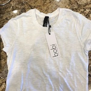 bobi white crew neck tee