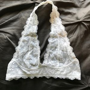 New Free People white lace bralette