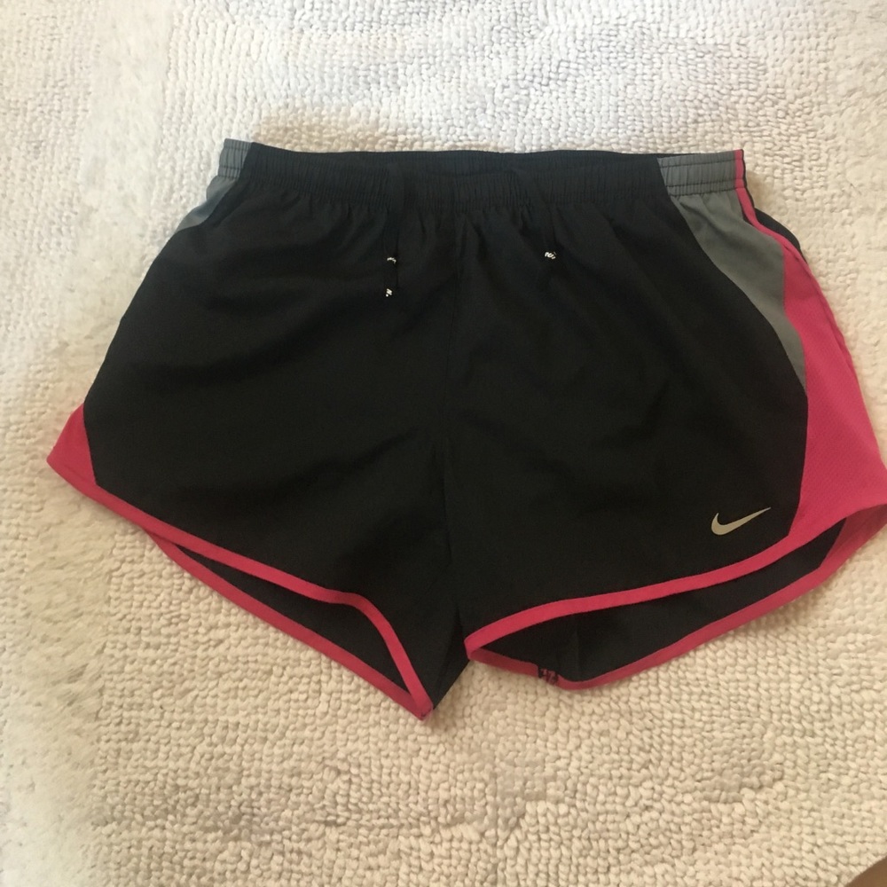 NIKE Black and Pink Running Shorts