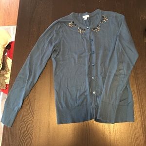 Blue vintage style cardigan. Never worn!