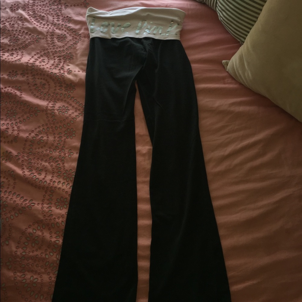 Victoria Secret Black Full Length Yoga Pants