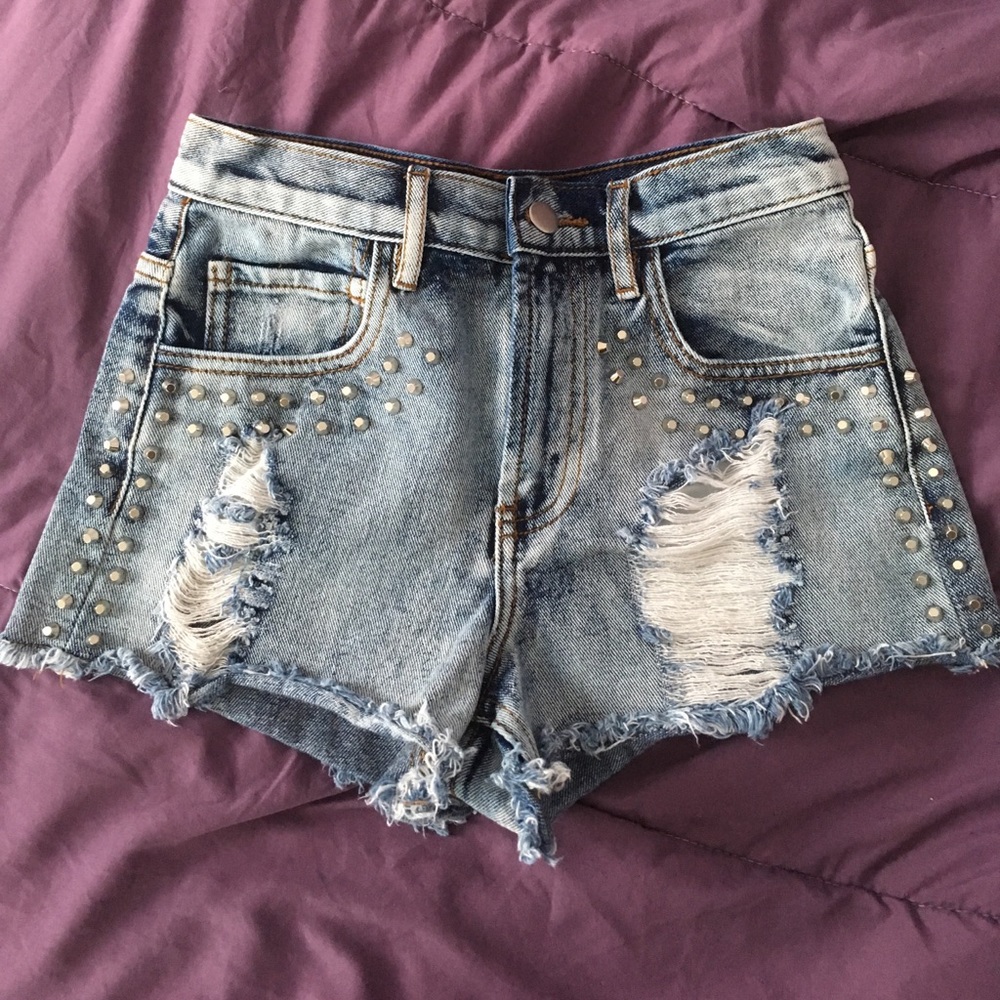 Denim shorts