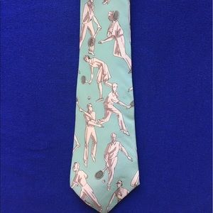 Ralph Lauren Tennis Tie .100% Silk Collectors Item