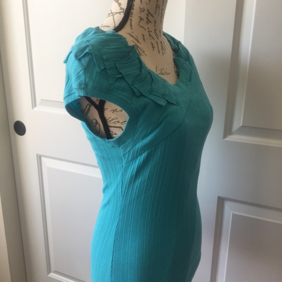 ONE SEPTEMBER Asymmetrical Tank Size S Teal - Picture 5 of 8