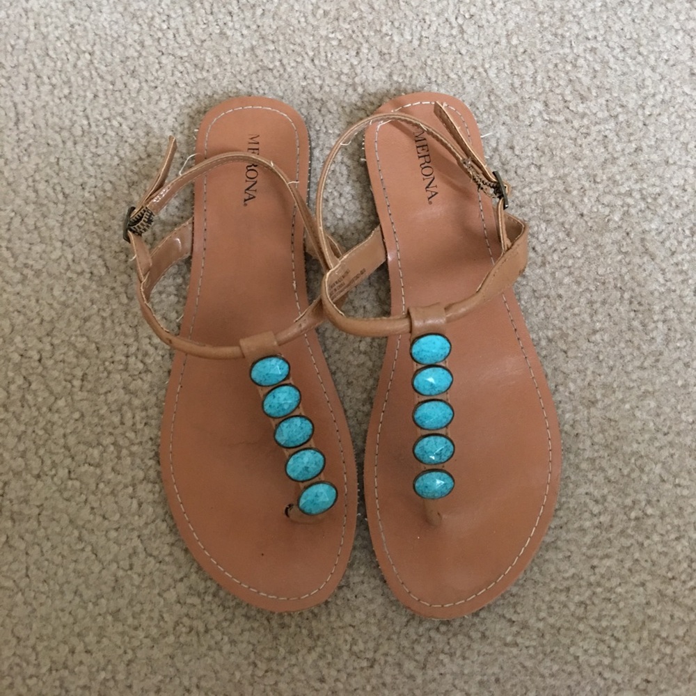 Merona turquoise sandals