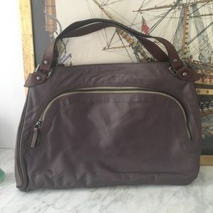 MARNI Leather Eggplant color Handbag