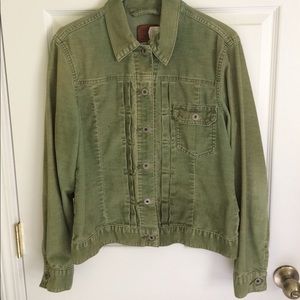 Vintage green Levi's corduroy jacket.