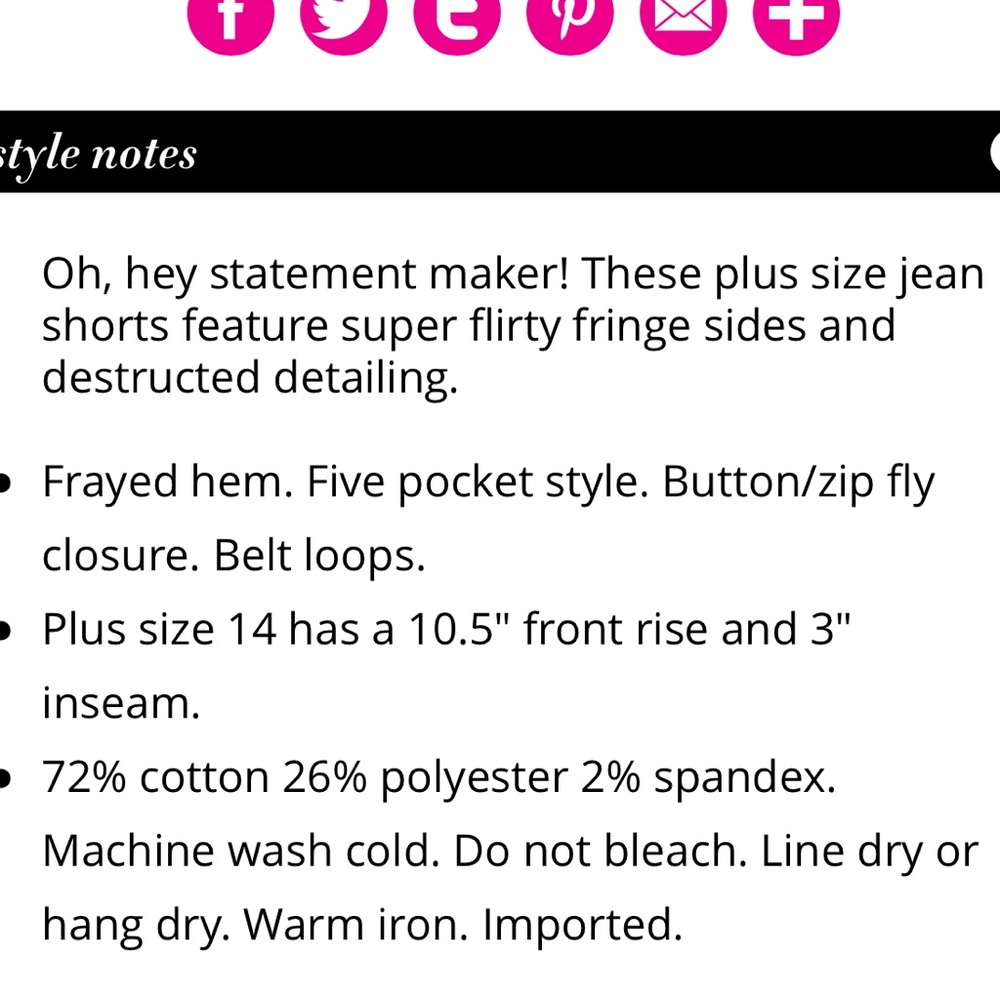 Ashley Stewart fringe shorts size 20 - Picture 4 of 7