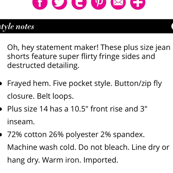 Ashley Stewart fringe shorts size 20 - Picture 4 of 7