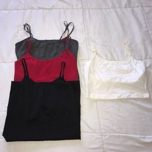 (4) size small tanks